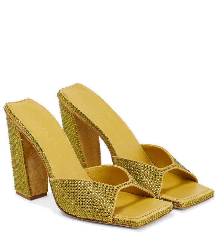 Photo: Gia Borghini - Gia/Rhw Rosie 14 embellished suede mules