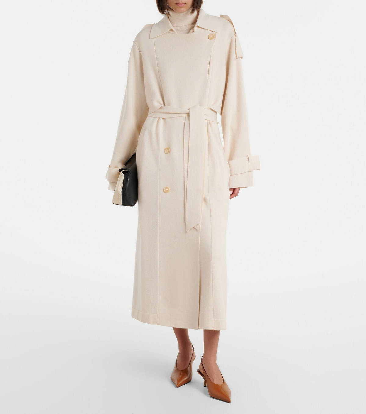Jardin des Orangers Wool and cashmere trench coat