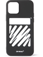 Off-White - Diag Logo-Print Rubber iPhone 12 Pro Case