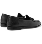 Rubinacci - Marphy Textured-Leather Loafers - Men - Black