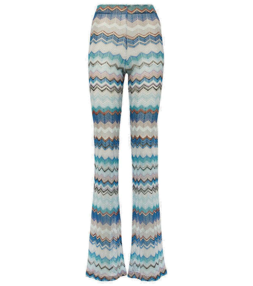【Missoni Mare】 Zig Zag high-riseワイドレッグパンツ Missoni Mare Zig-zag high-rise pants Missoni Mare