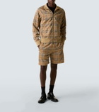 Burberry Burberry Check jersey bomber jacket