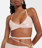 The Mannei Sierra sequined bralette