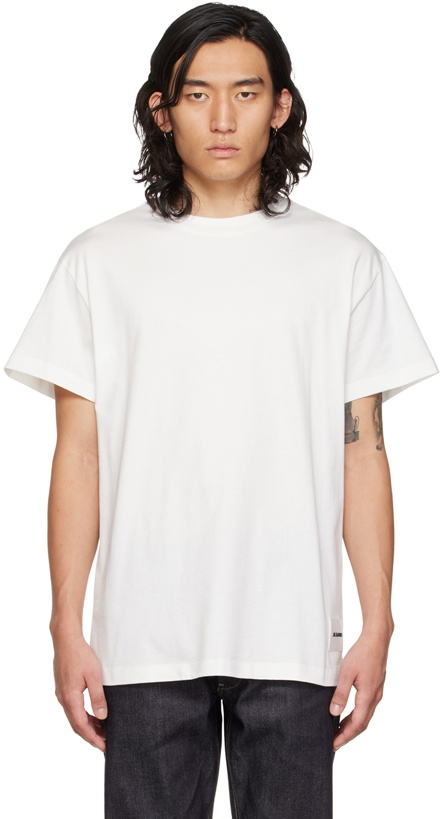 Photo: Jil Sander Three-Pack White T-Shirt Set