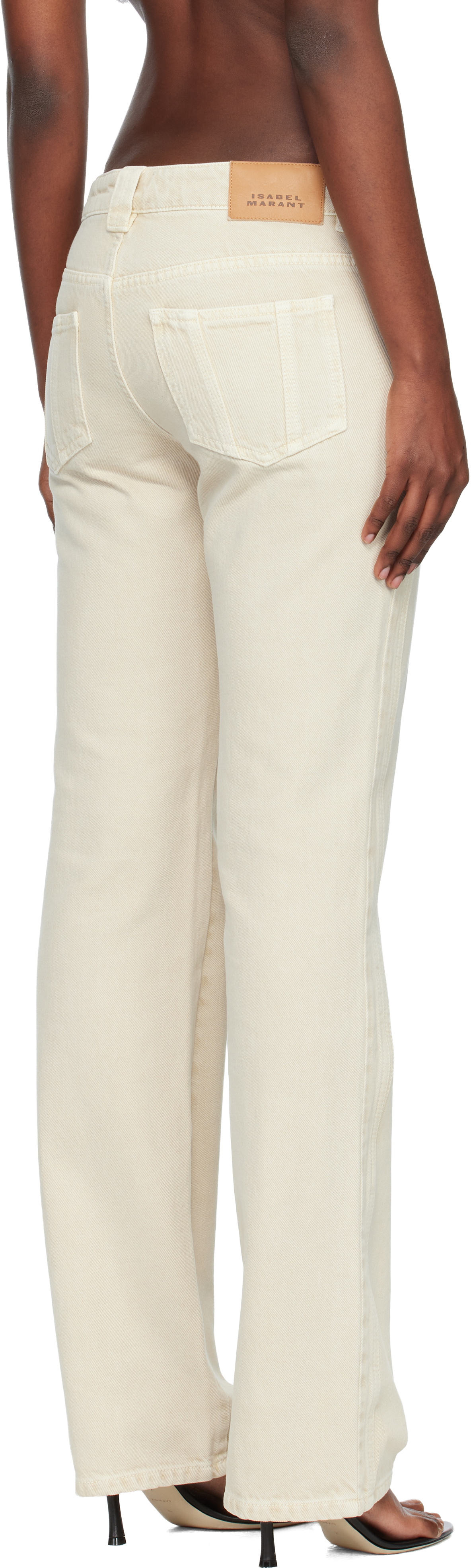 Isabel Marant Etoile Beige Jaylis Jeans