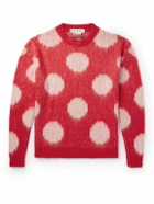 Marni - Polka-Dot Intarsia-Knit Sweater - Red