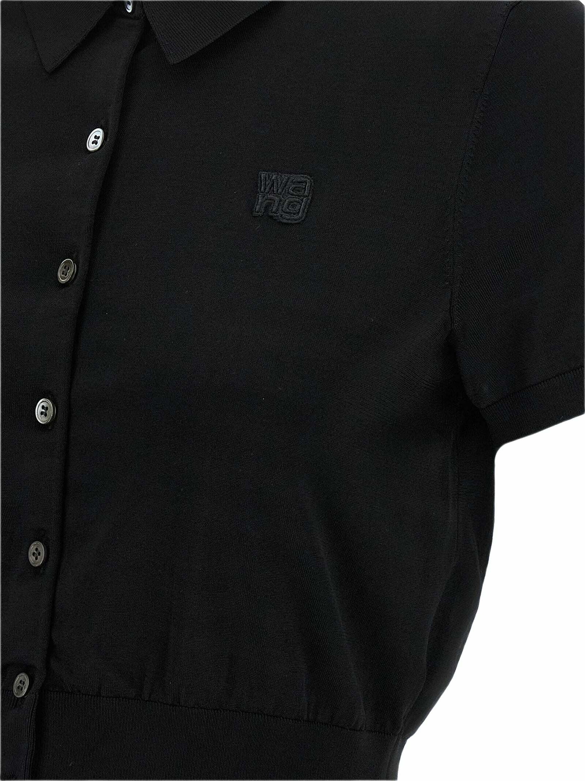 T by Alexander Wang Logo Patch Polo Shirt