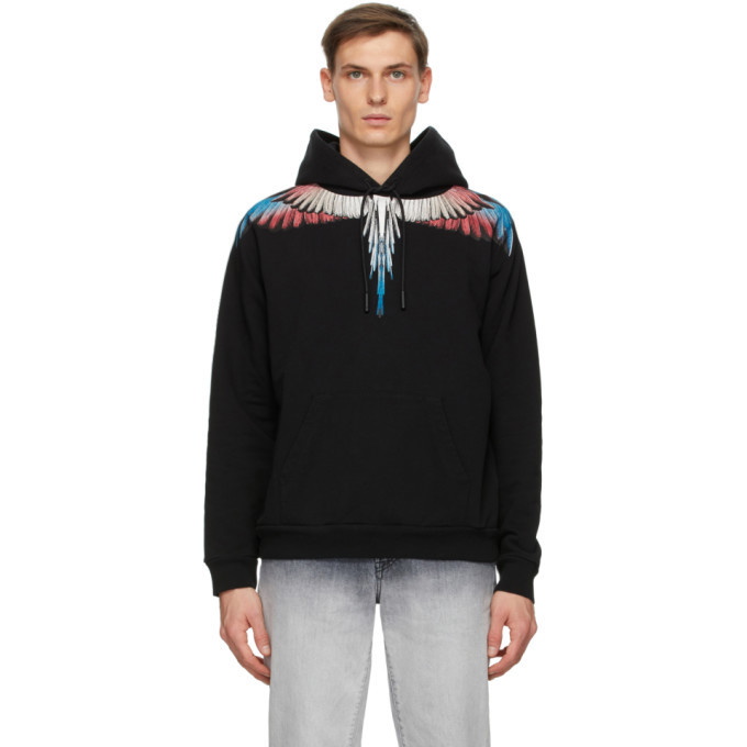 Photo: Marcelo Burlon County of Milan Black and Burgundy Wings Hoodie