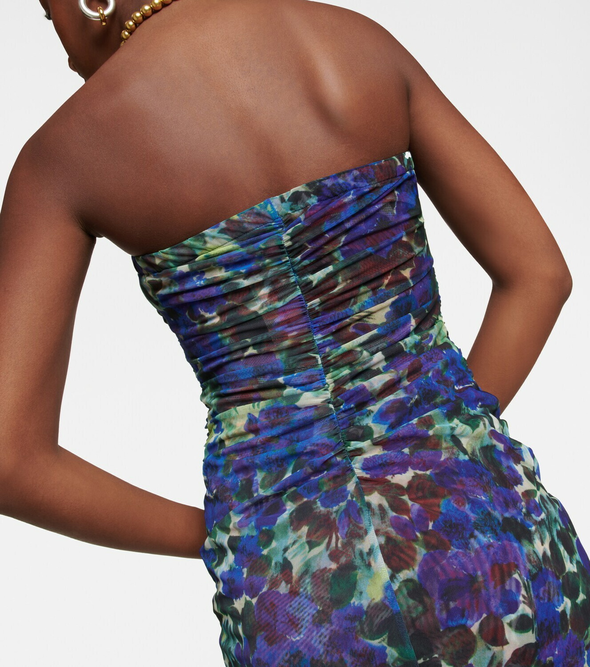 Dries Van Noten - Floral off-shoulder midi dress