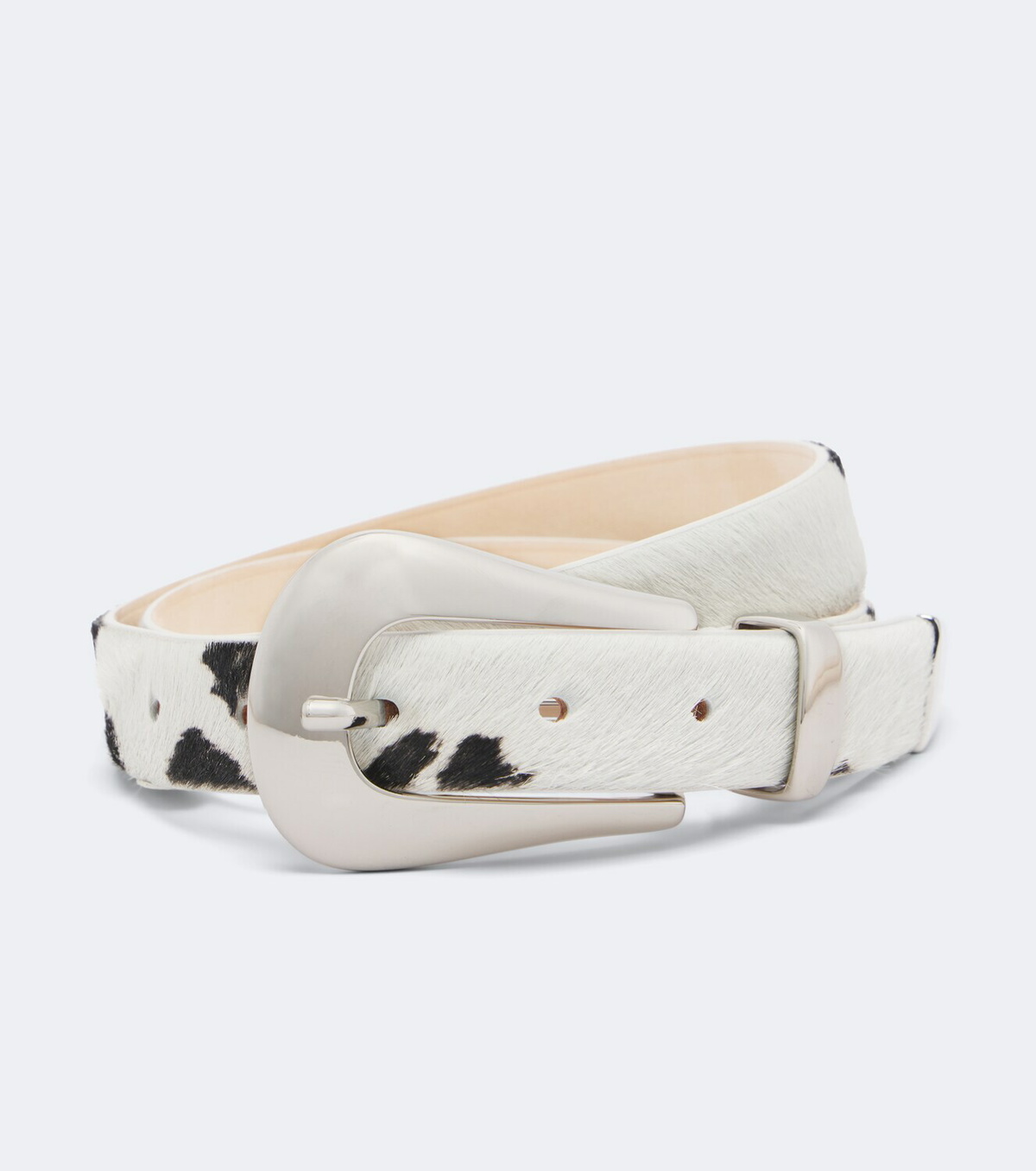 Déhanche Colette printed calf hair belt