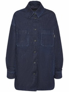 WEEKEND MAX MARA Osso Padded Cotton Denim Shirt Jacket