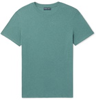 FRESCOBOL CARIOCA - Lucio Slim-Fit Cotton and Linen-Blend T-Shirt - Green