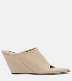 Christen Strap Stretch leather mules