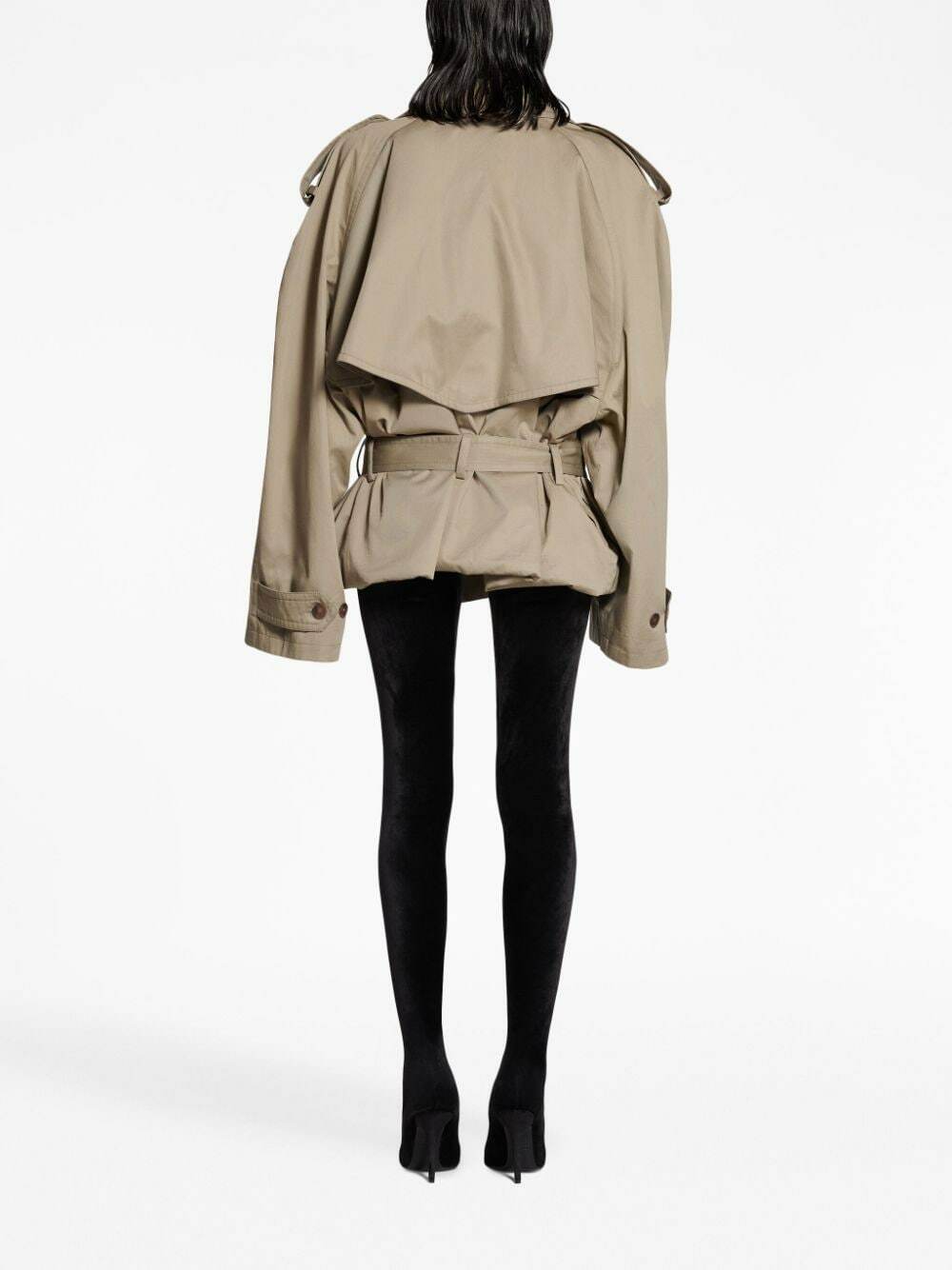 Balenciaga Short Cotton Trench Coat Balenciaga 5929