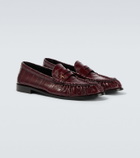 Saint Laurent Le Loafer eel leather penny loafers