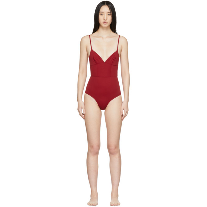 Photo: Ernest Leoty Red Philippine One-Piece Swimsuit