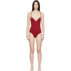 Ernest Leoty Red Philippine One-Piece Swimsuit