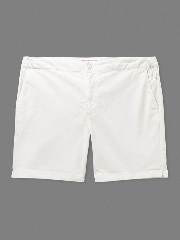 Photo: Orlebar Brown - Bulldog Cotton-Blend Corduroy Shorts - White
