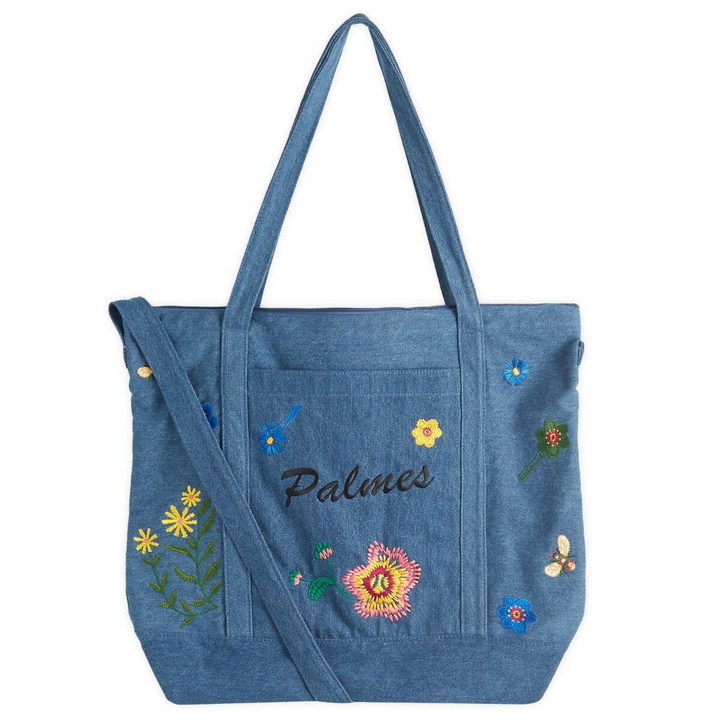 Photo: Palmes Men's Floral Tote Bag in Denim 