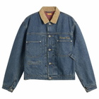 Human Made Men's Corduroy Collar Denim Jacket in Indigo