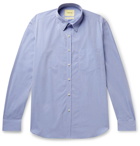 De Bonne Facture - Slim-Fit Cotton-Poplin Shirt - Blue