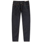 Evisu Men's Seagull Jean in Indigo Off White