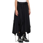 Y-3 Black Sport Uniform Adaptive Length Midi Skirt
