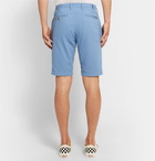 Beams Plus - Ivy Slim-Fit Cotton-Seersucker Shorts - Men - Light blue