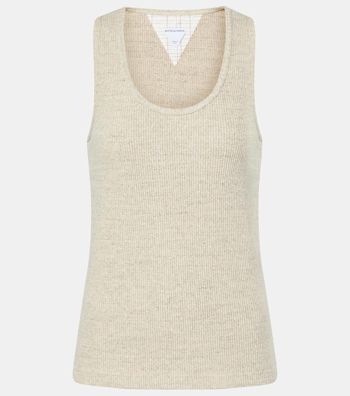 Bottega Veneta Ribbed-knit cotton jersey tank top
