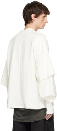 Seventh Off-White Raglan Layered Longsleeve T-shirt