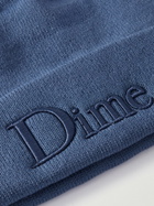 DIME - Classic Logo-Embroidered Ribbed-Knit Beanie