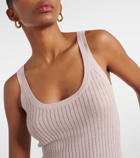 Gabriela Hearst Ribbed-knit cashmere and silk tank top