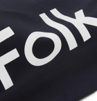 Folk - Logo-Print Cotton-Blend Tote Bag - Men - Navy