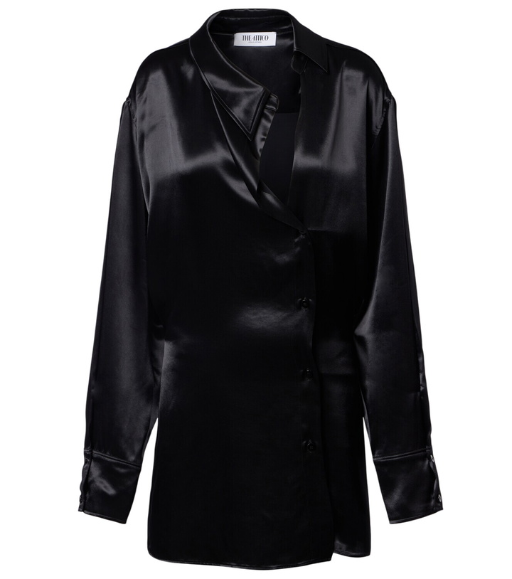 Photo: The Attico Satin shirt dress