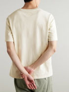 Folk - Textured Cotton T-Shirt - Neutrals