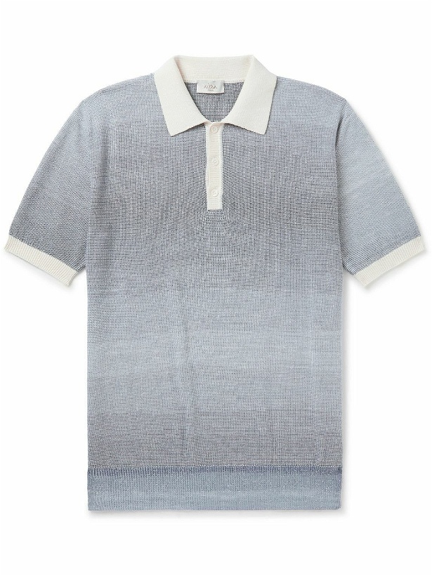 Photo: Altea - Slim-Fit Dégradé Cotton Polo Shirt - Gray
