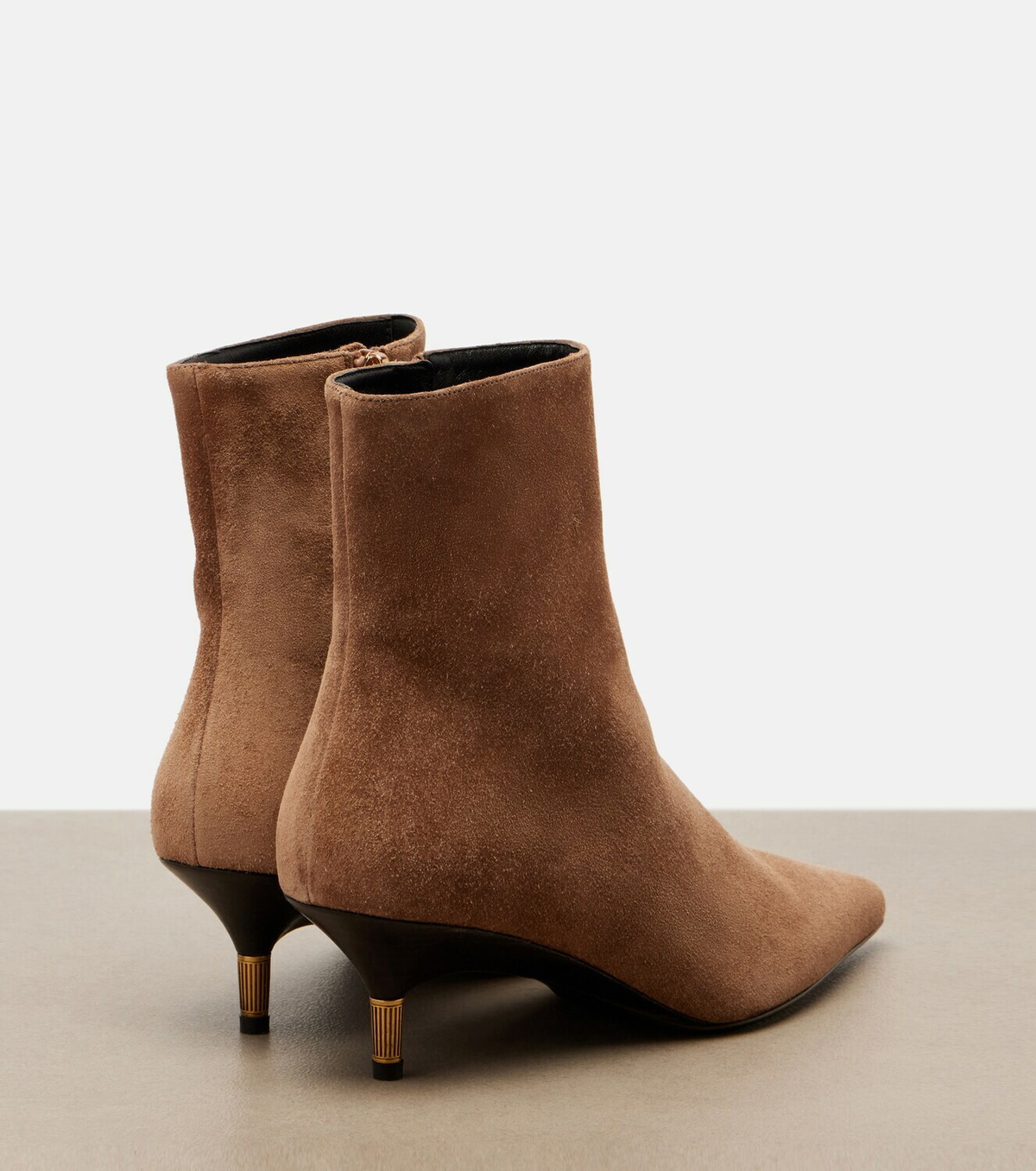 Khaite Bella suede ankle boots
