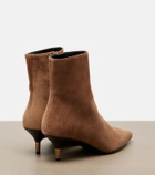Khaite Bella suede ankle boots