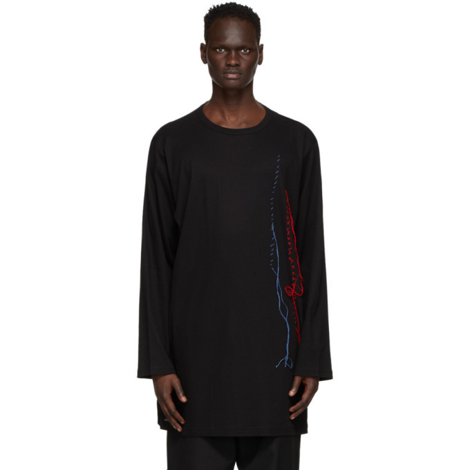 Photo: Yohji Yamamoto Black Embroidery Sweater