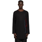 Yohji Yamamoto Black Embroidery Sweater