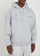 Mki Miyuki Zoku Flight Hooded Cotton-blend Sweatshirt Grey