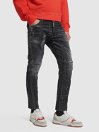 DSQUARED2 - Tidy Biker Fit Cotton Denim Jeans