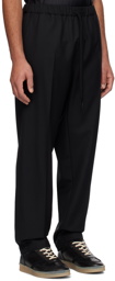 MM6 Maison Margiela Black Tapered Trousers