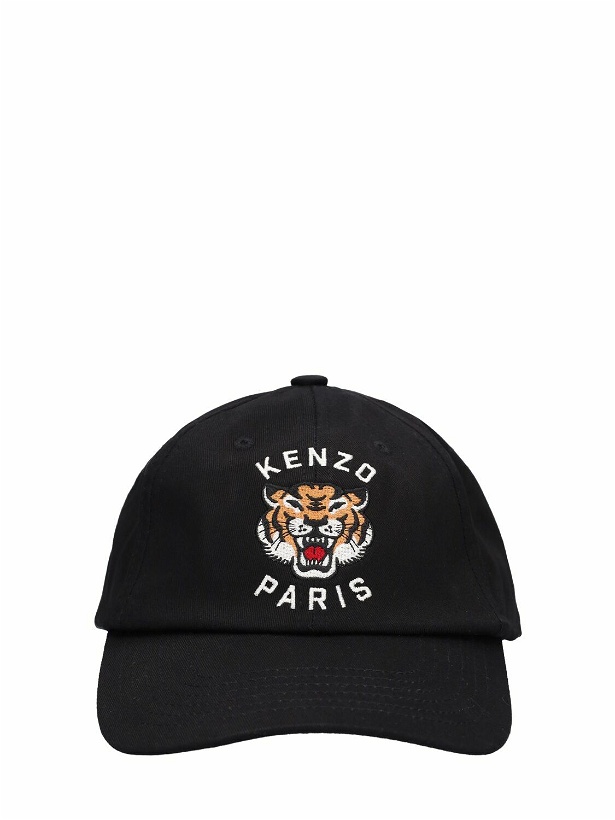 Photo: KENZO PARIS - Tiger Embroidery Cotton Baseball Cap