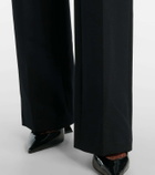 Blumarine Embellished crêpe cady flared pants