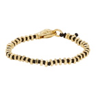 Vivienne Westwood Black and Gold Man. Avalon Beaded Bracelet