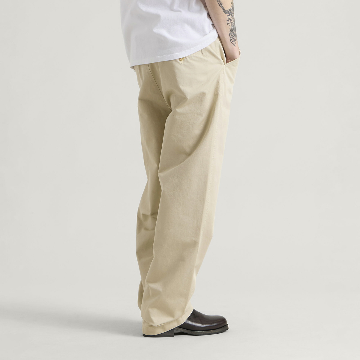 Carter Young Men's Big Ben Chino in Pale Khaki