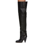 Isabel Marant Black Leather Lage Tall Boots
