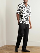 Jacquemus - Camp-Collar Floral-Print Linen Shirt - White