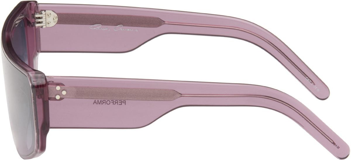 Rick Owens Purple Performa Sunglasses